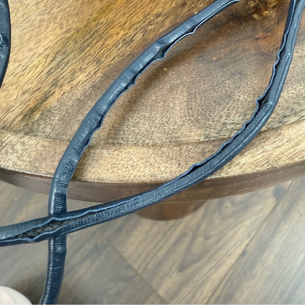 KHAITE The Mini Lotus Drawstring Bag in Midnight Suede - Picture 15 of 16